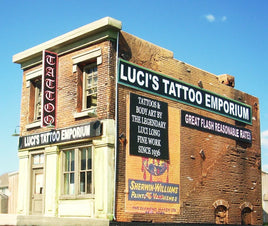 HO Downtown Deco Luci's Tattoo Emporium - DD1050