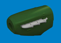 1/72 Eduard Spitfire Mk.V three-stacks exhaust fishtail PRINT Brassin for TAMIYA kit 672409