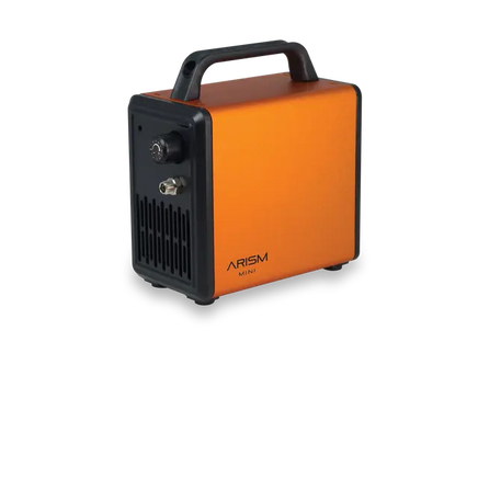 Orange and black device with 'ARISM' branding on a white background