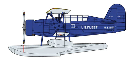 1/72 Hasegawa SOC-3 Seagull Seaplane `Battleship USS Pennsylvania´ 02394