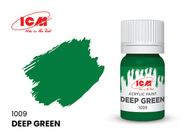 ICM Acrylic Paint Deep Green (12 ml) 1009