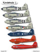 1/48 Fundekals SEA FURIES PT 2 48017