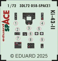 1/72 Eduard Ki-43-II SPACE SPACE for ARMA HOBBY kit 3DL72058
