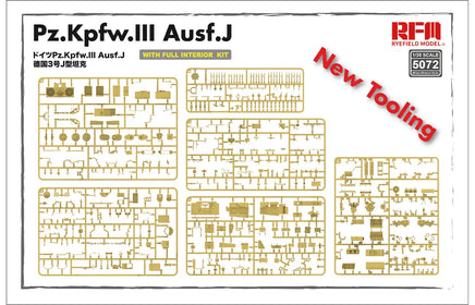 1/35 Ryefield Models Pz.Kpfw.III Ausf. J w/Full Interior Kit 5072