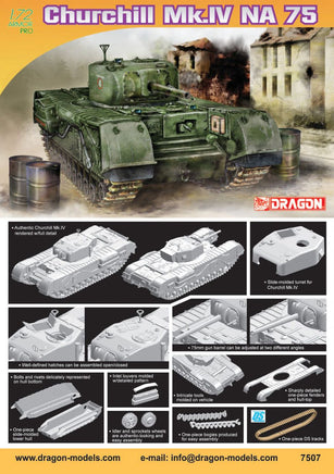 1/72 Dragon Model Churchill Mk.IV NA 75 7507