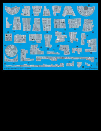 Green Strawberry Death Star II for Bandai 013 Decals 1003