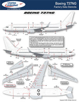 1/144 Fundekals 737NG WINDOWS / STENCILS 44011