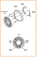 Clear Prop A72001 resin detail set packaging and parts layout for 1/72 scale Mitsubishi A5M Claude early version exhaust and cooling gill upgrade
