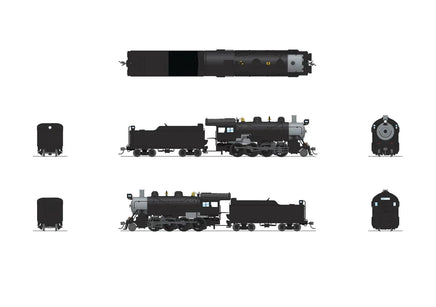HO Broadway Ltd 2-8-0 Consolidation Unlettered No-Sound/DCC-Ready 8757