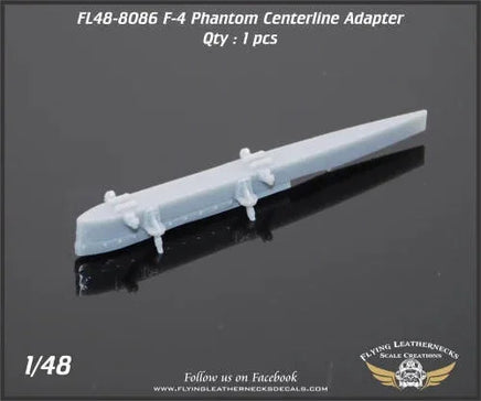 Flying Leathernecks 48-8086 F-4 Phantom centerline adapter for mounting MER or TER ordnance racks on 1/48 scale F-4 model kits

