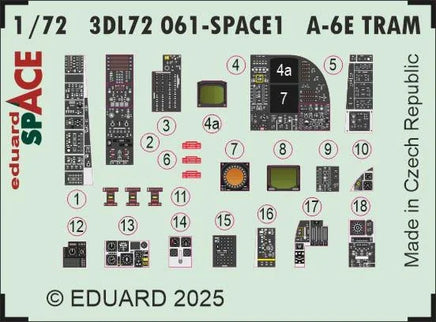 1/72 Eduard A-6E TRAM SPACE SPACE for TRUMPETER kit 3DL72061