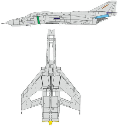 1/48 Eduard Paint Mask for MENG F-4E surface panels EX956