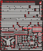 1/700 Veryfire USS Montana BB-67 Deluxe Version DX700901