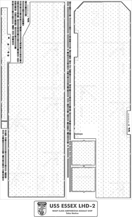 1/350 Pontos Model USS LHD-2 Essex Kit + Detail Up Set 37001R1
