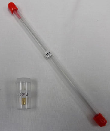 Vigiart 0.8mm precision needle and nozzle replacement set for HS-82 airbrush showing stainless steel components on white background
