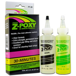 Zap Z-Poxy 30 Minute 2 Part Epoxy (8oz) 6/box PT-39