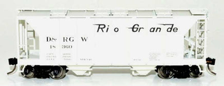 HO Bowser H34 Covered Hopper Denver & Rio Grande Western Road #18362 - 43258