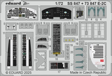 1/72 Eduard E-2C Zoom set for HELLER kit SS847