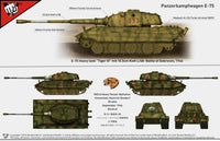 1/35 ModelCollect E-75 heavy tank 2 in 1 10.5cm & 12.8cm KwK Gun King tiger III 35033