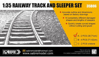 1/35 Sabre Model RAILWAY TRACK AND SLEEPER SET (2 PCS Length 35.71 cm) 35B06-A