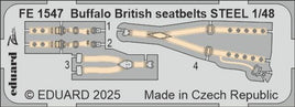 1/48 Eduard Buffalo British seatbelts STEEL FE1547