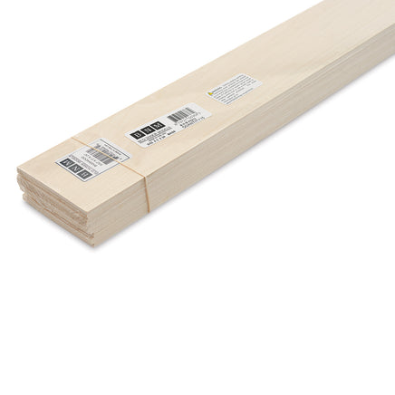 Bud Nosen Basswood Stick 1/8" x 1/8" x 24" (48/pkg) 3253