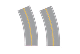 HO Easy Streets Aged Asphalt Broad Turn - No Passing (Qty 2) 315-3010