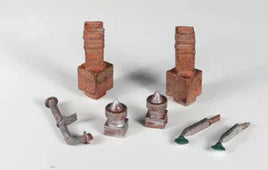 HO Monroe Chimneys, Vents and Lights #2304