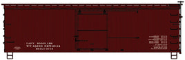 HO Accurail 36' Wood Boxcar Metal Ends Fishbelly Underframe (Mineral Red) 1398