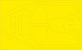 1/32 Eduard Paint Mask for DRAGON P-51K JX173