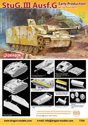1/72 Dragon Model Stug. III Ausf. G Early Production w/Schürzen 7354