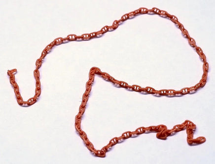 Red chain on a white background