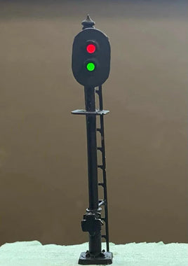 HO Tomar 2 Light Vertical Signal Red-Green Leds 857CO