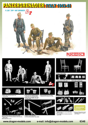 1/35 Dragon Model Panzergrenadier Italy 1943-45 Figures 6348