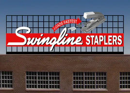 O/HO Miller Engineering Large Swingline Staplers Billboard 88-3401 - MPM Hobbies
