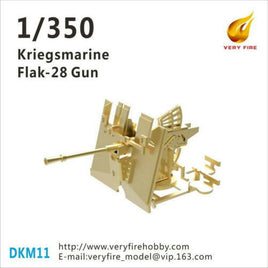 1/350 Veryfire DKM Kriegsmarine Flak-28 AA Guns (8 Sets) DKM11