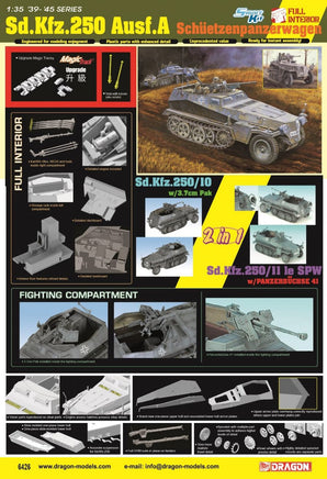 1/35 Dragon Model Sd.Kfz. 250 Ausf.A Schützenpanzerwagen 6426