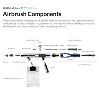 Gaahleri Premium Series GHPM-Mobius SP 0.3 & 0.5mm Airbrush 43004