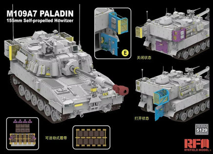 1/35 Ryefield Models M109A7 Paladin Self-Propelled Howitzer 5129