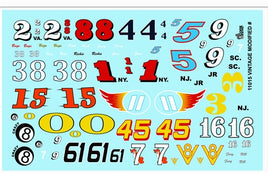 1/24-1/25 Gofer Vintage Modified Numbers Decal Sheet 11015
