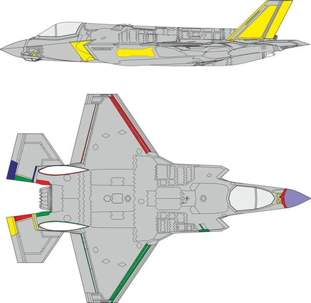 1/48 Eduard Paint Mask for TAMIYA F-35B RAM coating EX1013
