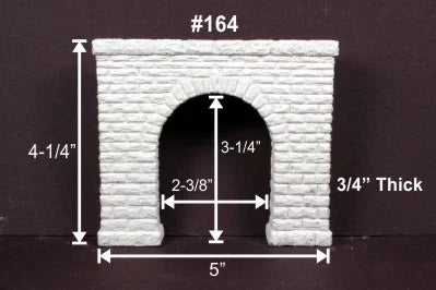 HO Monroe Tunnel Portal Sandstone Block Single-Track #164