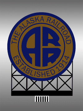 N/HO Miller Engineering Small Alaska Northern Railroad Billboard 44-5052 - MPM Hobbies