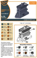 1/72 Clear Prop Liberty L-12 Engine Set 3D Print 72086