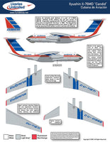 1/144 Fundekals CUBANA IL-76 CANDIDS 44009