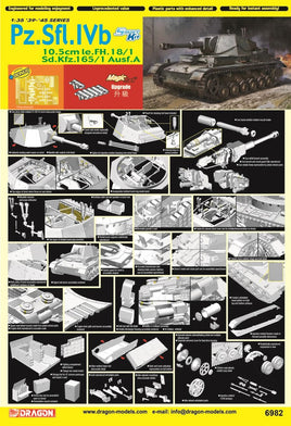 1/35 Dragon Model Pz.Sfl.IVb 10.5cm le.FH.18/1 Sd.Kfz.165/1 Ausf.A 6982