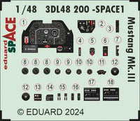 1/48 Eduard Mustang Mk.III Space for EDUARD 3DL48200
