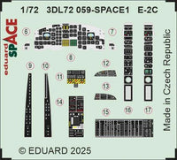 1/72 Eduard E-2C SPACE SPACE for HELLER kit 3DL72059