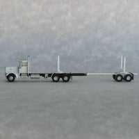 N Trainworx White Peterbilt 379 Log Truck 47982
