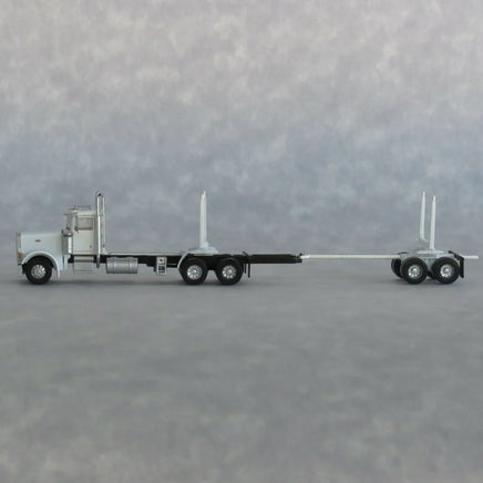 N Trainworx White Peterbilt 379 Log Truck 47982